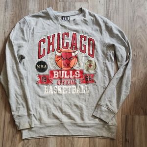Chicago bulls terry cloth cotton crewneck sweatshirt